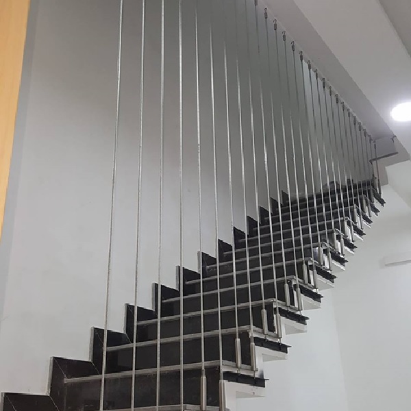 Cầu thang dây cáp – điểm nhấn ấn tượng cho ngôi nhà hiện đại Mẫu cầu thang dây cáp